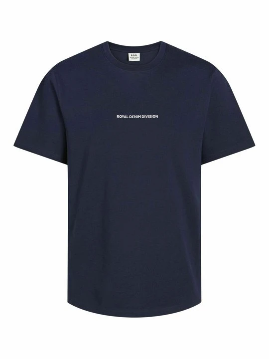 Zdjęcie produktu T-shirt z nadrukiem R.D.D. ROYAL DENIM DIVISION granatowy