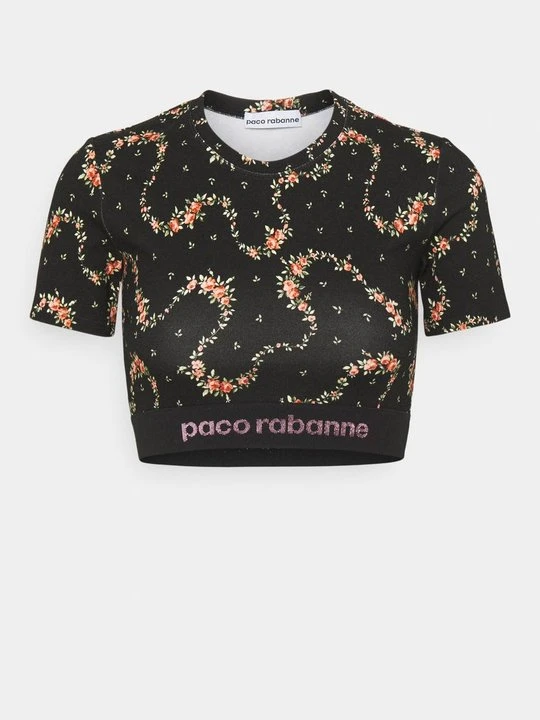 Zdjęcie produktu T-shirt z nadrukiem Paco Rabanne czarny