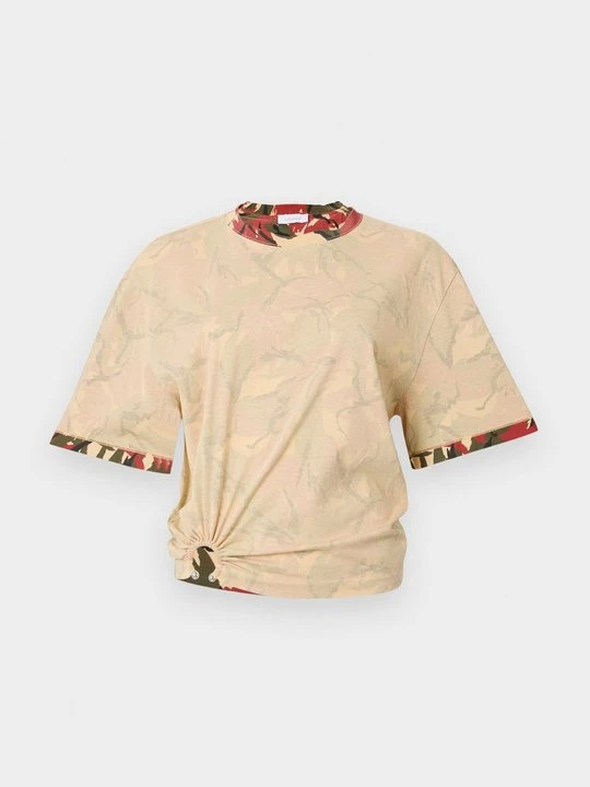 Zdjęcie produktu T-shirt z nadrukiem Paco Rabanne beżowy