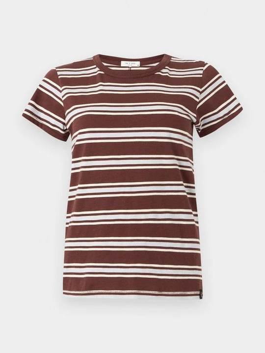 Zdjęcie produktu T-shirt z nadrukiem rag & bone ciemnobrązowy