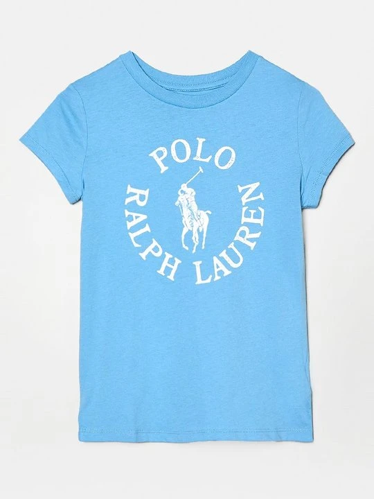 Zdjęcie produktu T-shirt z nadrukiem Ralph Lauren niebieski
