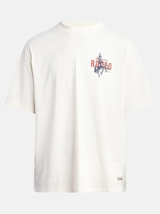 Zdjęcie produktu T-shirt z nadrukiem Redefined Rebel mleczny