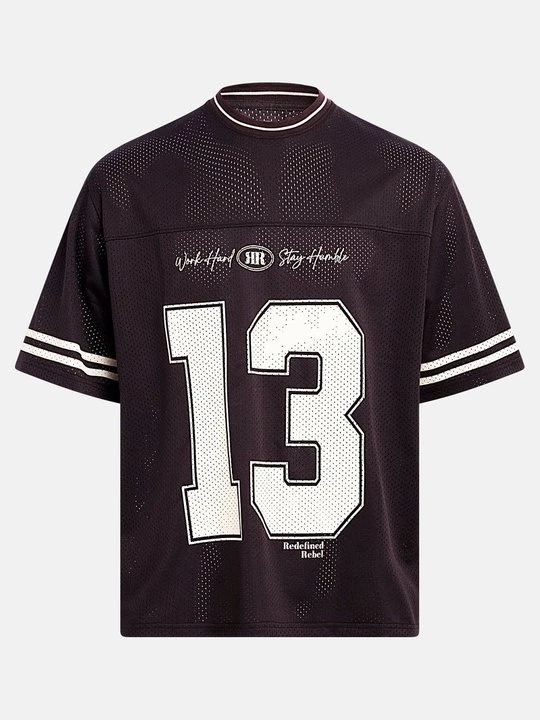 Zdjęcie produktu T-shirt z nadrukiem Redefined Rebel brązowy