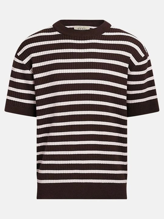 Zdjęcie produktu T-shirt z nadrukiem Redefined Rebel brązowy