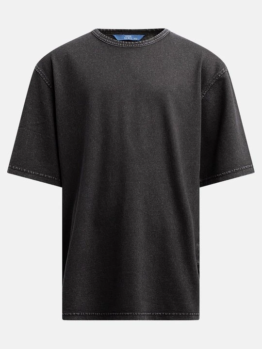 Zdjęcie produktu T-shirt z nadrukiem Redefined Rebel czarny melanż
