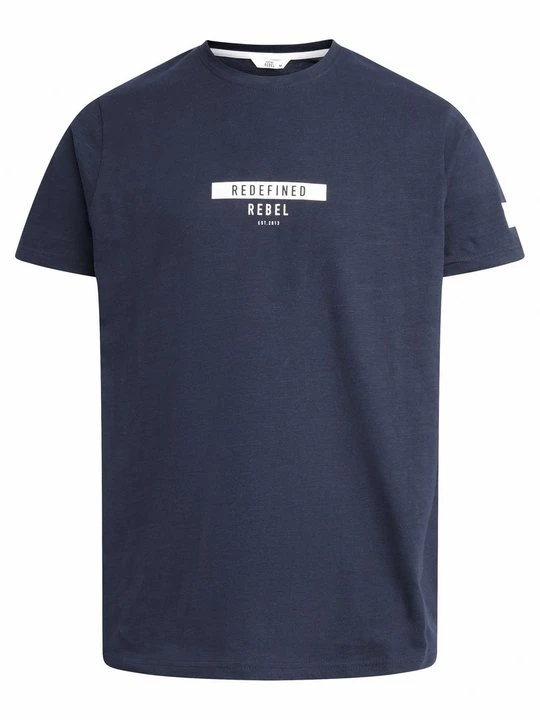 Zdjęcie produktu T-shirt z nadrukiem Redefined Rebel granatowy