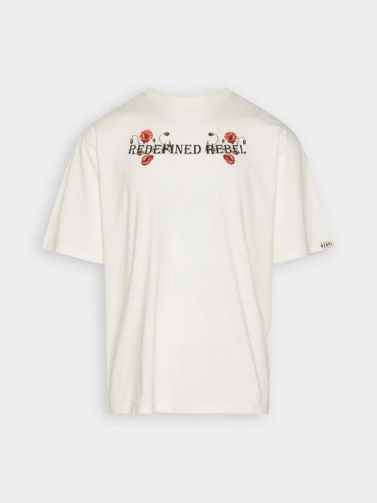 Zdjęcie produktu T-shirt z nadrukiem Redefined Rebel mleczny