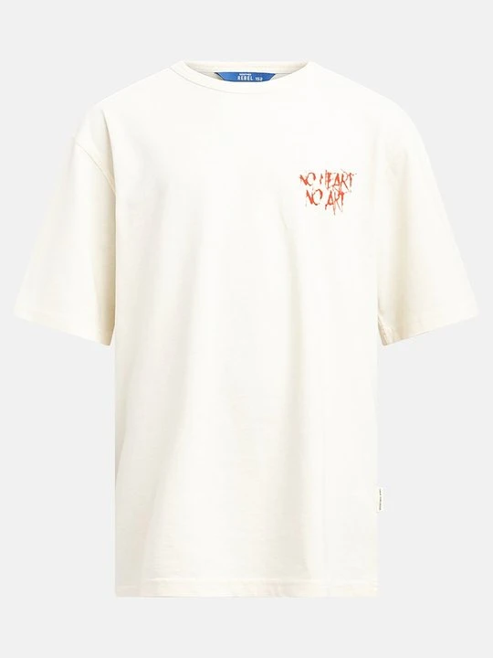 Zdjęcie produktu T-shirt z nadrukiem Redefined Rebel mleczny