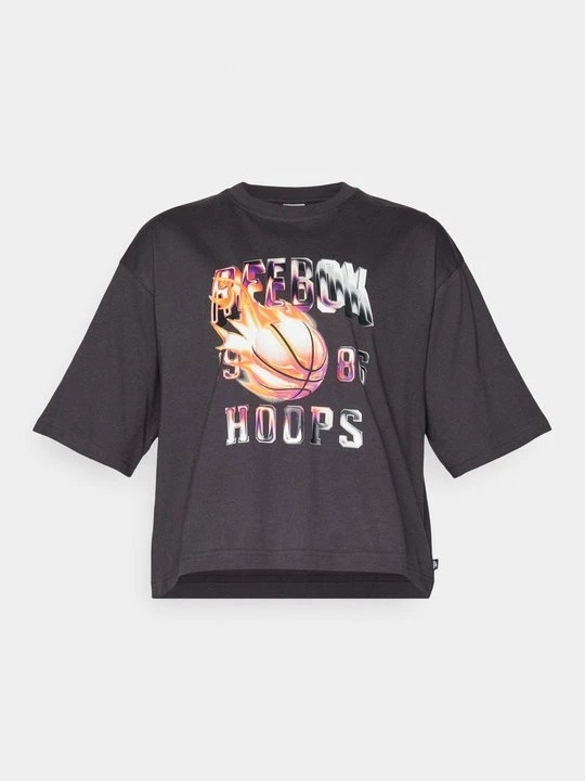 Zdjęcie produktu T-shirt z nadrukiem Reebok antracytowy