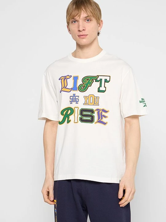 Zdjęcie produktu T-shirt z nadrukiem Reebok mleczny