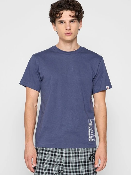 Zdjęcie produktu T-shirt z nadrukiem Replay niebieski