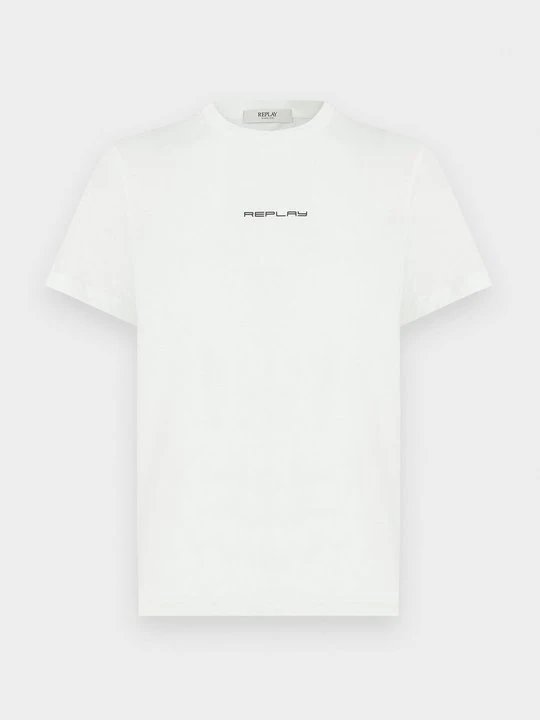 Zdjęcie produktu T-shirt z nadrukiem Replay biały