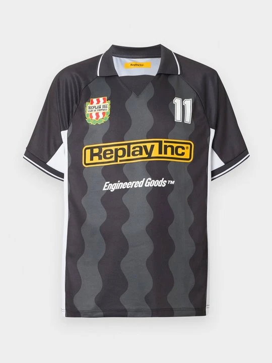 Zdjęcie produktu T-shirt z nadrukiem Replay antracytowy