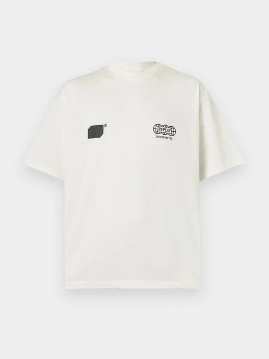 Zdjęcie produktu T-shirt z nadrukiem Replay biały
