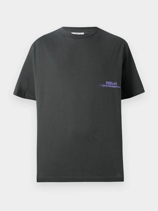 Zdjęcie produktu T-shirt z nadrukiem Replay szary