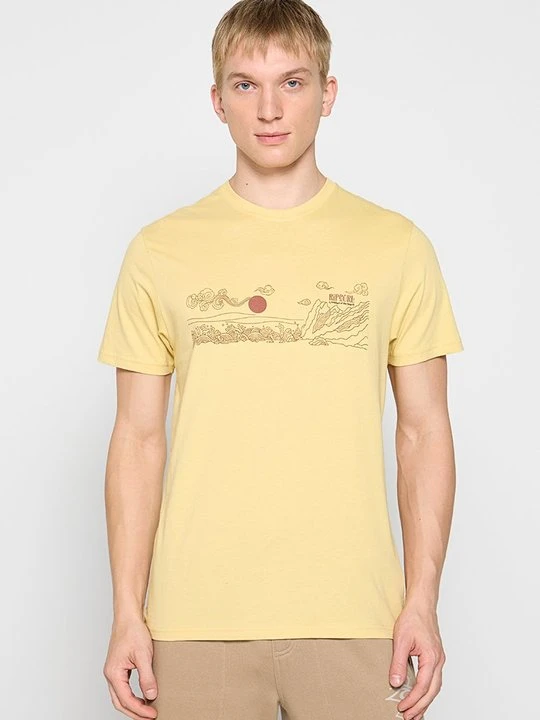 Zdjęcie produktu T-shirt z nadrukiem Rip Curl żółty