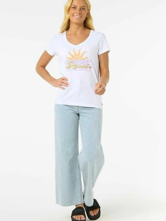 Zdjęcie produktu T-shirt z nadrukiem Rip Curl biały