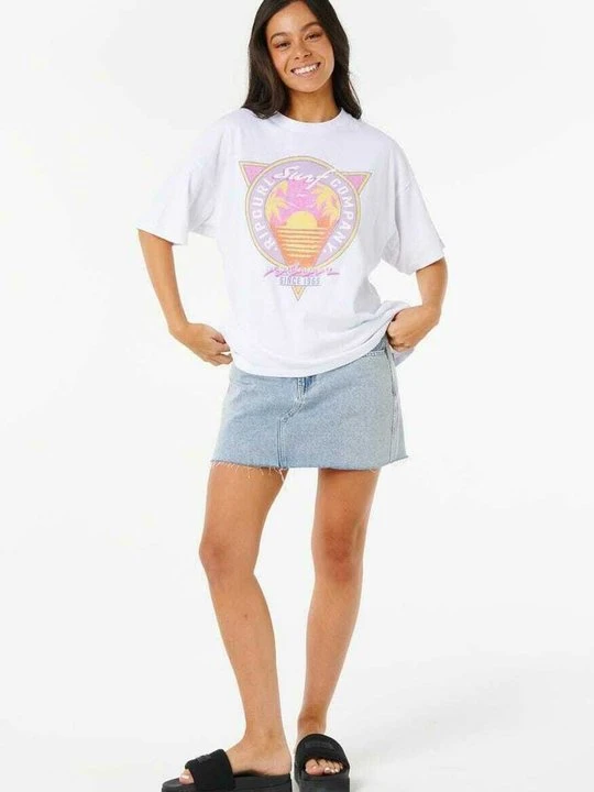 Zdjęcie produktu T-shirt z nadrukiem Rip Curl mleczny