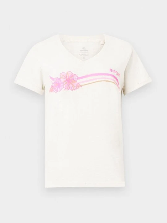 Zdjęcie produktu T-shirt z nadrukiem Rip Curl mleczny