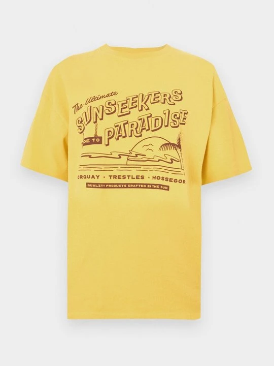 Zdjęcie produktu T-shirt z nadrukiem Rip Curl żółty