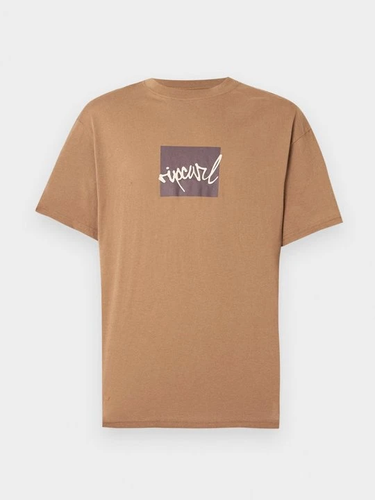 Zdjęcie produktu T-shirt z nadrukiem Rip Curl jasny brąz