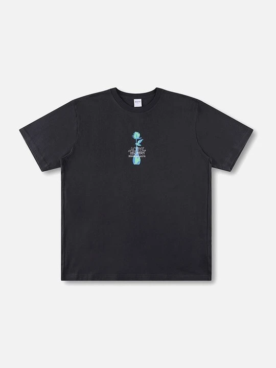 Zdjęcie produktu T-shirt z nadrukiem Rivvia Projects antracytowy melanż