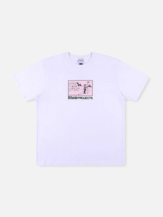 Zdjęcie produktu T-shirt z nadrukiem Rivvia Projects biały