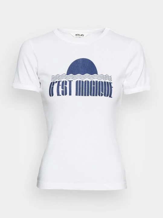 Zdjęcie produktu T-shirt z nadrukiem Rollas biały