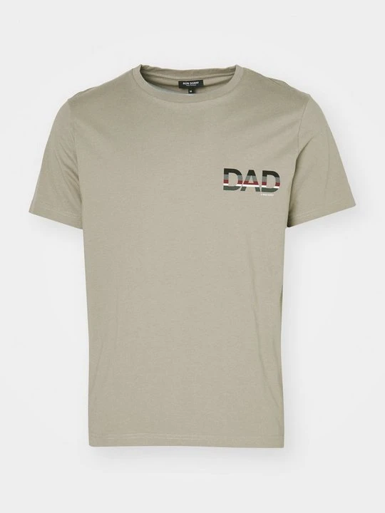 Zdjęcie produktu T-shirt z nadrukiem Ron Dorff beżowy