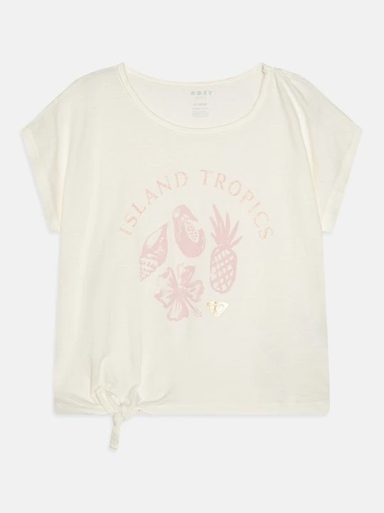 Zdjęcie produktu T-shirt z nadrukiem Roxy mleczny