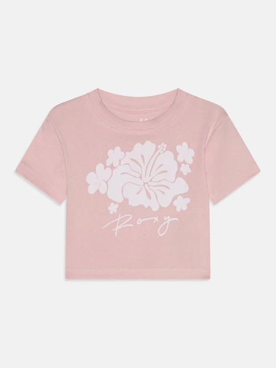 Zdjęcie produktu T-shirt z nadrukiem Roxy jasnoróżowy