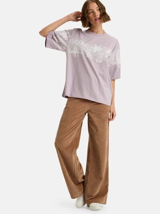 Zdjęcie produktu T-shirt z nadrukiem Roxy fioletowy