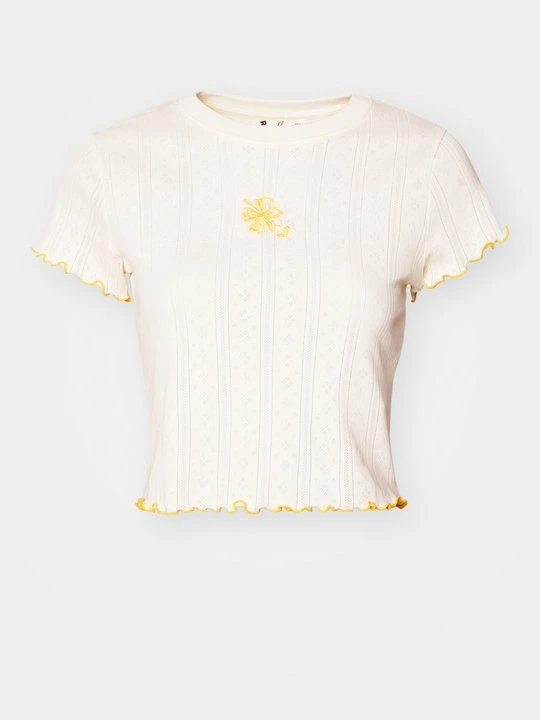 Zdjęcie produktu T-shirt z nadrukiem Roxy mleczny