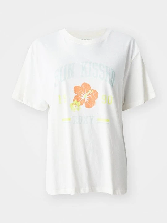 Zdjęcie produktu T-shirt z nadrukiem Roxy mleczny
