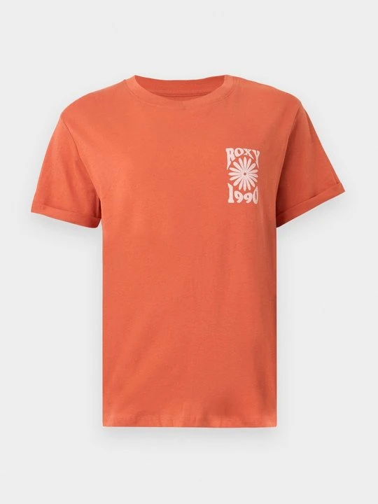 Zdjęcie produktu T-shirt z nadrukiem Roxy morelowy