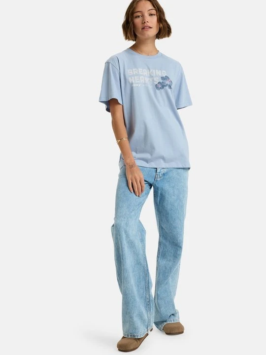 Zdjęcie produktu T-shirt z nadrukiem Roxy niebieski