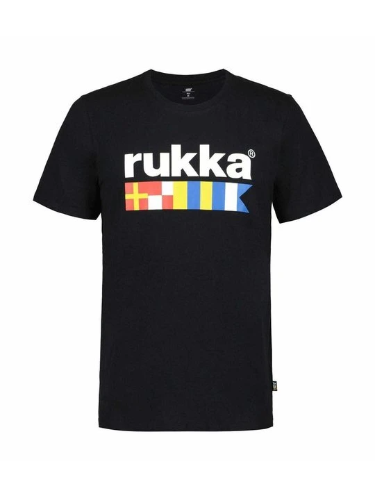 Zdjęcie produktu T-shirt z nadrukiem Rukka czarny