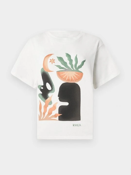 Zdjęcie produktu T-shirt z nadrukiem RVCA mleczny