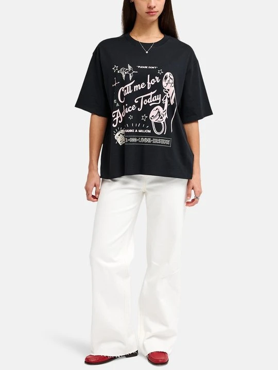 Zdjęcie produktu T-shirt z nadrukiem RVCA czarny