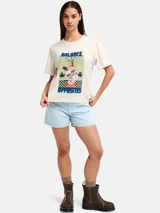 Zdjęcie produktu T-shirt z nadrukiem RVCA mleczny