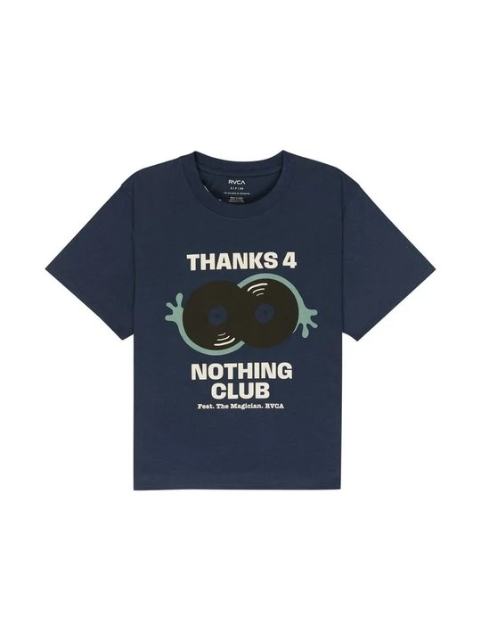 Zdjęcie produktu T-shirt z nadrukiem RVCA niebieski