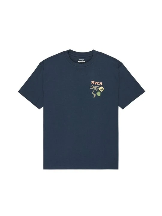 Zdjęcie produktu T-shirt z nadrukiem RVCA niebieski