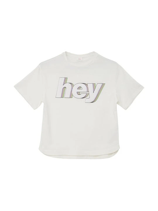 Zdjęcie produktu T-shirt z nadrukiem s.Oliver mleczny