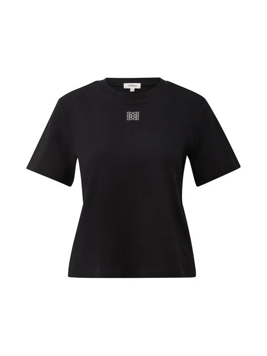 Zdjęcie produktu T-shirt z nadrukiem s.Oliver czarny