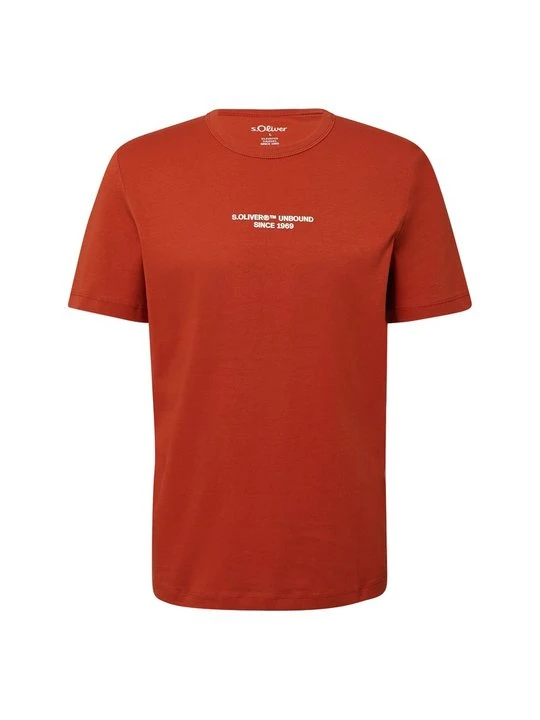 Zdjęcie produktu T-shirt z nadrukiem s.Oliver czerwony