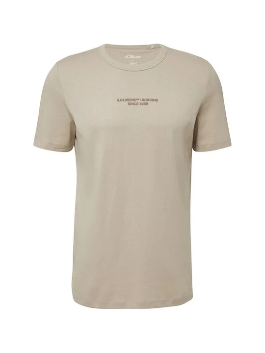 Zdjęcie produktu T-shirt z nadrukiem s.Oliver ochra