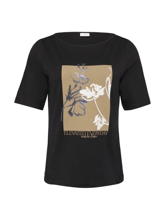 Zdjęcie produktu T-shirt z nadrukiem s.Oliver czarny