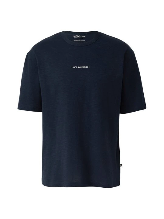 Zdjęcie produktu T-shirt z nadrukiem s.Oliver granatowy