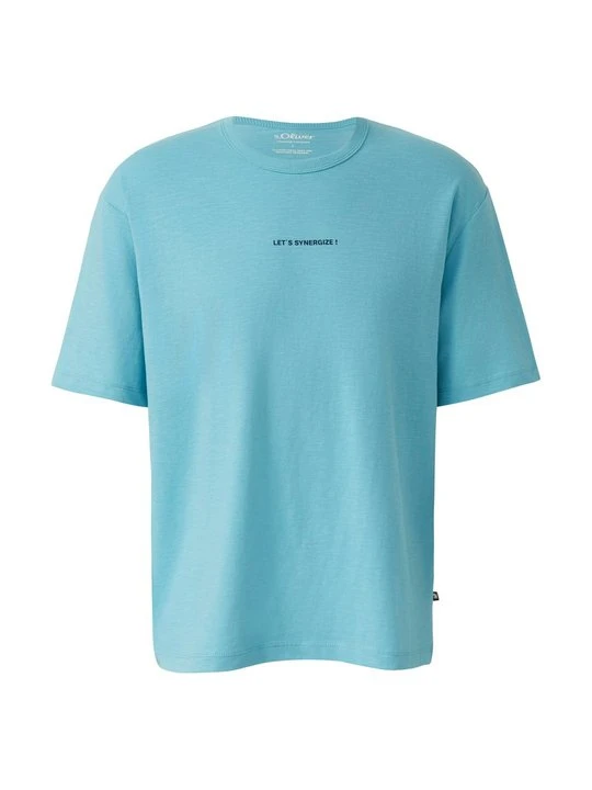 Zdjęcie produktu T-shirt z nadrukiem s.Oliver turkusowy
