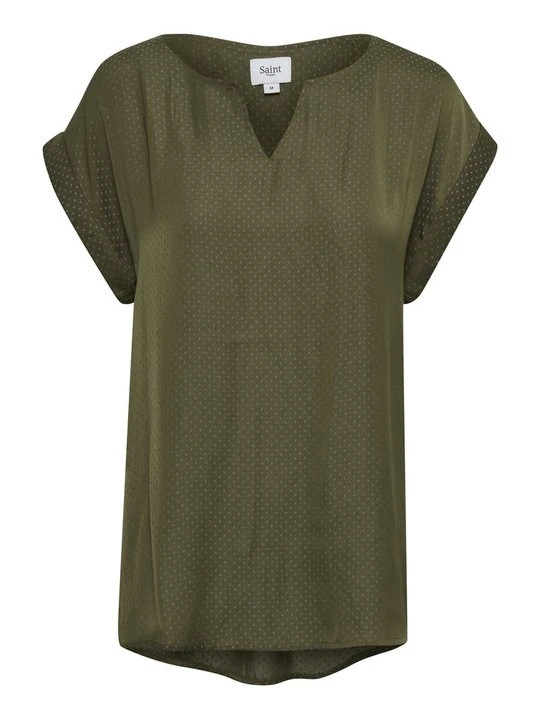 Zdjęcie produktu T-shirt z nadrukiem Saint Tropez khaki